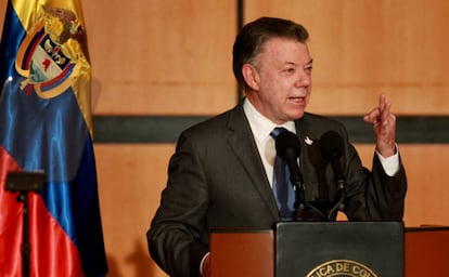 El presidente de Colombia, Juan Manuel Santos. 