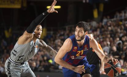 Alex Abrines ante el ASVEL.