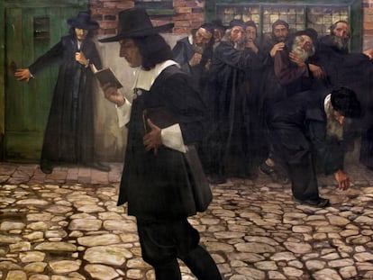 Spinoza en el ostracismo (1907), pintura de Samuel Hirszenberg. 
 