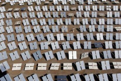 Paneles solares de la central de Tabernas, Almería.