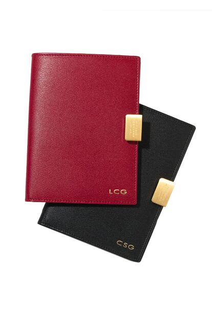 Agendas personalizables de Smythson (165 euros + gastos de lettering).