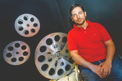 Gonzalo Suárez, en los cines Tamberlick de Vigo. 