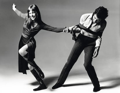 Jane con Serge Gainsbourg durante una sesión para ‘Vogue' en 1970.