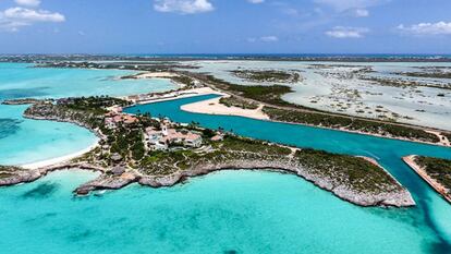 Vista de la propiedad del cantante Prince en la isla de Providenciales.