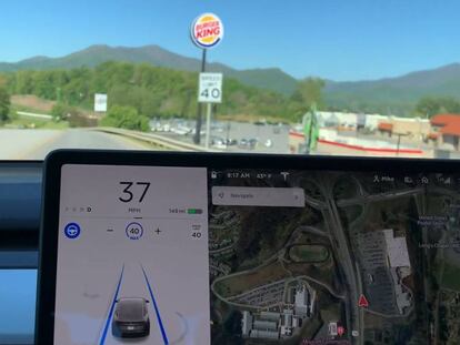 Señal de Burger King y Tesla
