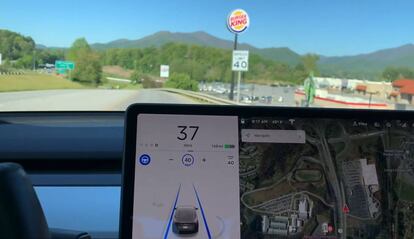 Señal de Burger King y Tesla