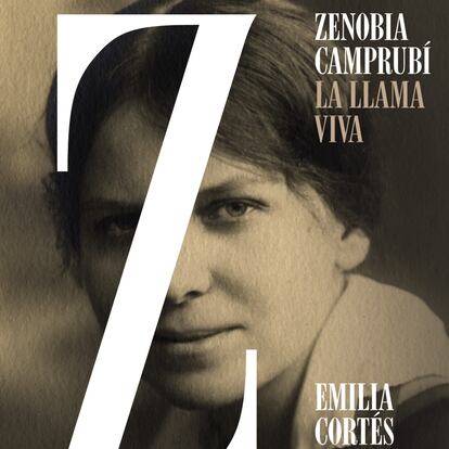 Portada de 'Zenobia Camprubí. La llama viva', de Emilia Cortés.