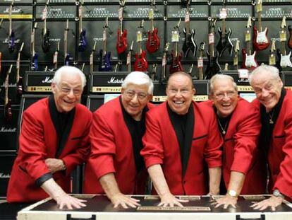 Los cinco supervivientes del grupo Bill Haley and The Comets