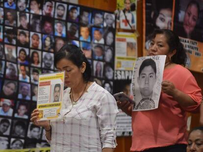 Familiares de desaparecidos en Veracruz, México.