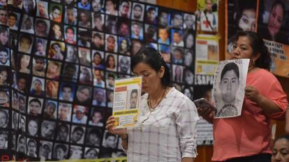 Familiares de desaparecidos en Veracruz, México.