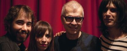 Natxo Martin, Coni Duchess, Tony Visconti y Martin Capsula.