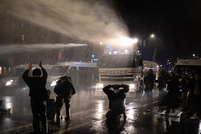 Protestas en París contra la nueva ley de seguridad.