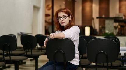 Carol Santos, líder del grupo de jóvenes de la iglesia evangélica del barrio de Mooca, São Paulo.