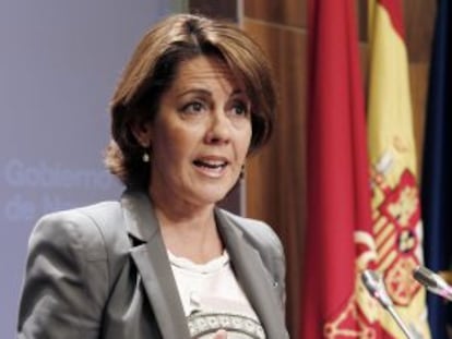 La presidenta del Gobierno de Navarra, Yolanda Barcina. 