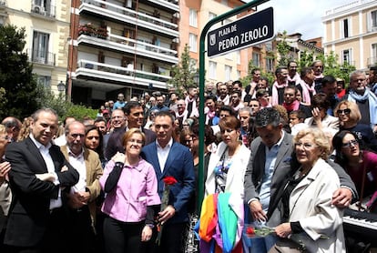 Inauguraci&oacute;n de la plaza de Pedro Zerolo. 