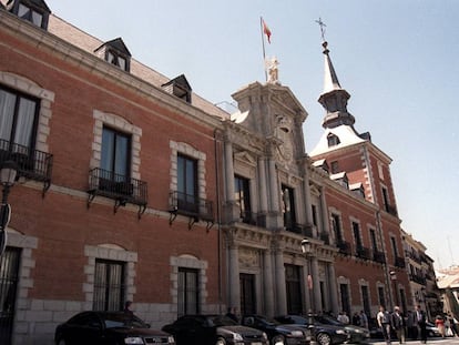 Fachada del Palacio de Santa Cruz, sede del Ministerio de Asuntos Exteriores y Cooperaci&oacute;n.