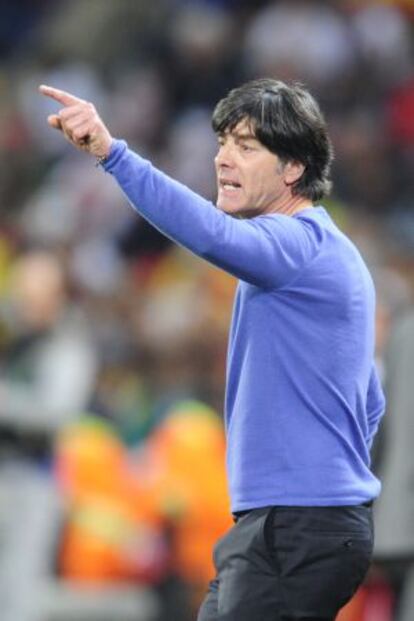 Joachim Löw, durante un partido del Mundial de Sudáfrica