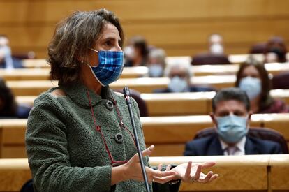 La vicepresidenta cuarta y ministra de Transición Ecológica, Teresa Ribera.