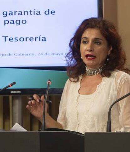 María Jesús Montero, tras el Consejo de Gobierno.