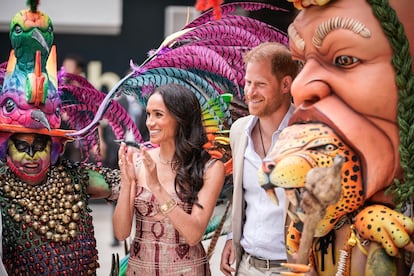 Enrique y Meghan Markle en Colombia