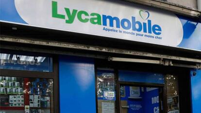 Un locutorio de Lycamobile.