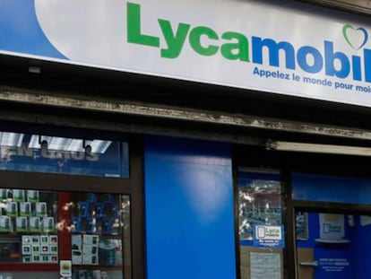 Un locutorio de Lycamobile.