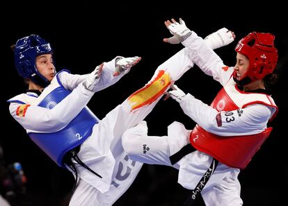 Adriana Cerezo ya ha asegurado la primera medalla para la delegación española en Tokio. La madrileña, de 17 años, que participa en la categoría de menos de 49 kilos de taekwondo, ganó a la turca Rukiye Yildirim por una puntuación 39-19.