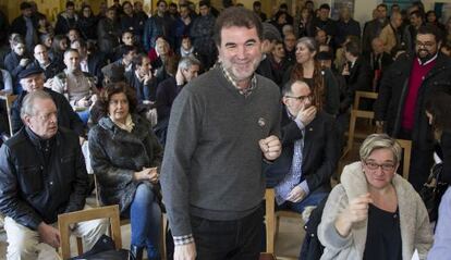 Anxo Quintana, durante la presentación de Somos Nós