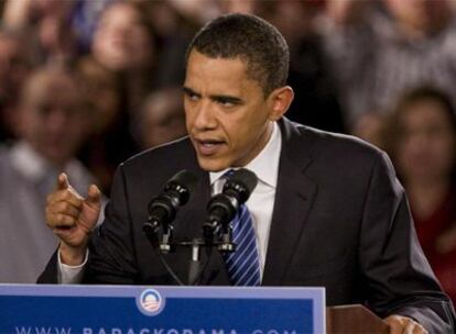 Barack Obama, durante su intervención en Chicago.