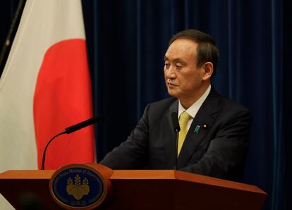Yoshihide Suga, primer ministro de Japón, el pasado viernes en Tokio.