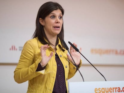 La portavoz de Esquerra Republicana de Catalunya (ERC), Marta Vilalta, en una imagen de archivo.