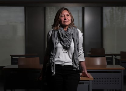 Clara Martínez, directora de la Cátedra Santander de Derechos del Niño, este jueves en la Universidad Pontificia de Comillas, en Madrid.