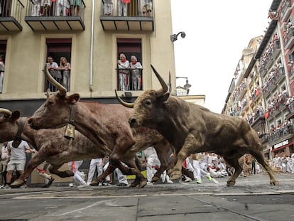 El quinto encierro de San Fermín 2023, en imágenes