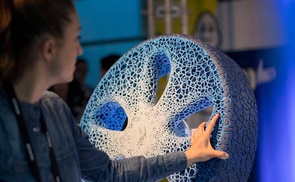 Vision, el proyecto de neumático que Michelin presentó en la cumbre Movin'on en Montreal.