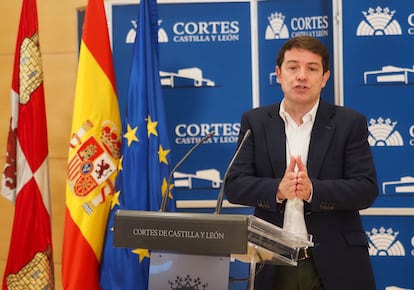 El presidente en funciones de la Junta de Castilla y León, Alfonso Fernández Mañueco, esta semana.