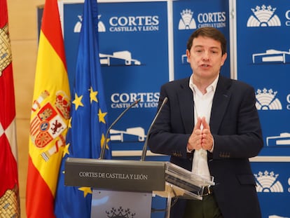 El presidente en funciones de la Junta de Castilla y León, Alfonso Fernández Mañueco, esta semana.