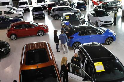 Concesionario de coches Sauter Opel, en Terrassa, en febrero.