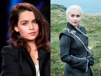 Emilia Clarke (Londres, Inglaterra, 1986)
Antes. Apareció en la longeva serie Doctors (BBC), aún en emisión, y en el telefilme Triassic Attack, en el que se liaba una buena al ser revividos tres fósiles de dinosaurios. Curiosamente, Emilia Clarke se hizo popular a los 25 años como la madre de los dragones, Daenerys Targaryen, capaz de resucitar a tres de estas bestias.
Después. Fue la hija de Jude Law en Dom Hemingway (2014) y ha participado en el reboot de dos de las sagas más famosas: Terminator Génesis (2015), como la nueva Sarah Connor, con Arnold Schwarzenegger, y Han Solo: una historia de Star Wars (2018), como la primera novia del protagonista. Harta de salir desnuda en Juego de tronos, rechazó ser Anastasia Steele en Cincuenta sombras de Grey. Tiene por estrenar películas dirigidas por Paul Feig y Phillip Noyce. En lo personal, un año después del estreno de la serie, la khaleesi mantuvo una corta relación de seis meses con Seth MacFarlane, el creador de Padre de familia. Desde el pasado octubre sale con el productor Charlie McDowell (35 años), ex de otra actriz, Rooney Mara, conocido por tener una cuenta de Twitter descacharrante y por ser el hijo de Malcolm McDowell, el protagonista de La naranja mecánica, y la oscarizada Mary Steenburgen, actual pareja de Ted Danson.