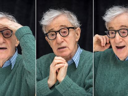 Woody Allen, en una rueda de prensa en Nueva York a finales de 2017.