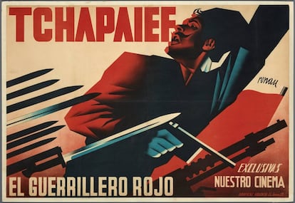 'Tchapaief. El guerrillero rojo', litografía de Josep Renau adquirida por el Reina Sofía. 