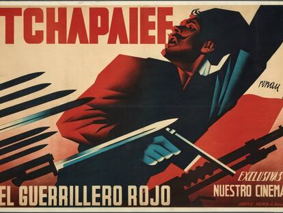 'Tchapaief. El guerrillero rojo', litografía de Josep Renau adquirida por el Reina Sofía. 