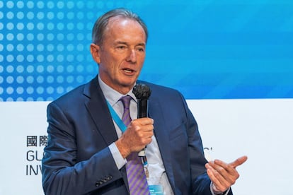 James Gorman cuando era presidente y consejero delegado de Morgan Stanley, en la Cumbre de Inversión de Líderes Financieros Globales en Hong Kong, el 2 de noviembre de 2022.