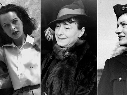 Hedy Lamarr, Dorothy Parker y Lee Miller.