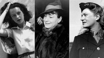 Hedy Lamarr, Dorothy Parker y Lee Miller.