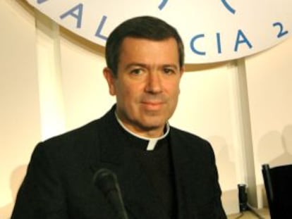 &Aacute;lvaro Corcuera, en 2006, durante el encuentro de las familias en Valencia.