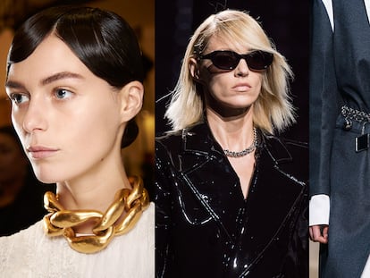 De izquierda a derecha: JW Anderson, Saint Laurent, Marni y Alexander McQueen