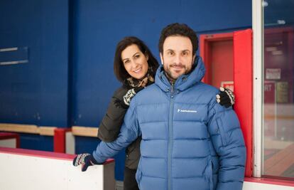 El matrimonio Marie-France Dubreuil y Patrice Lauzon, en su escuela internacional de danza sobre hielo en Montreal (Canadá).