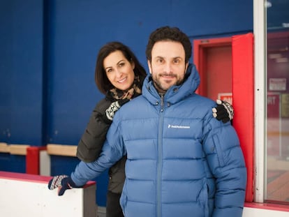 El matrimonio Marie-France Dubreuil y Patrice Lauzon, en su escuela internacional de danza sobre hielo en Montreal (Canadá).