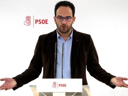 PSOE spokesperson Antonio Hernando.