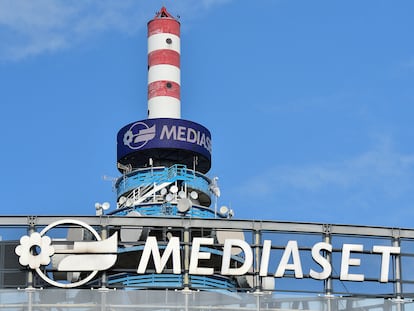 La torre de Mediaset, en junio del año pasado.